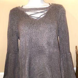 cute dark grey american eagle sweater